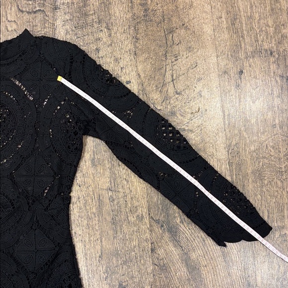 The Vintage Shop Black Lace Long Sleeve Dress - Picture 7 of 10